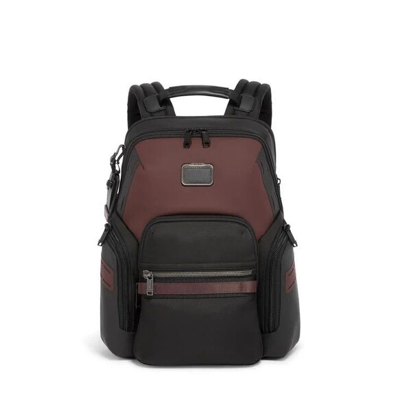Tumi Other - TUMI Backpack Alpha Bravo Navigation Black Burgundy Laptop Travel Business $575